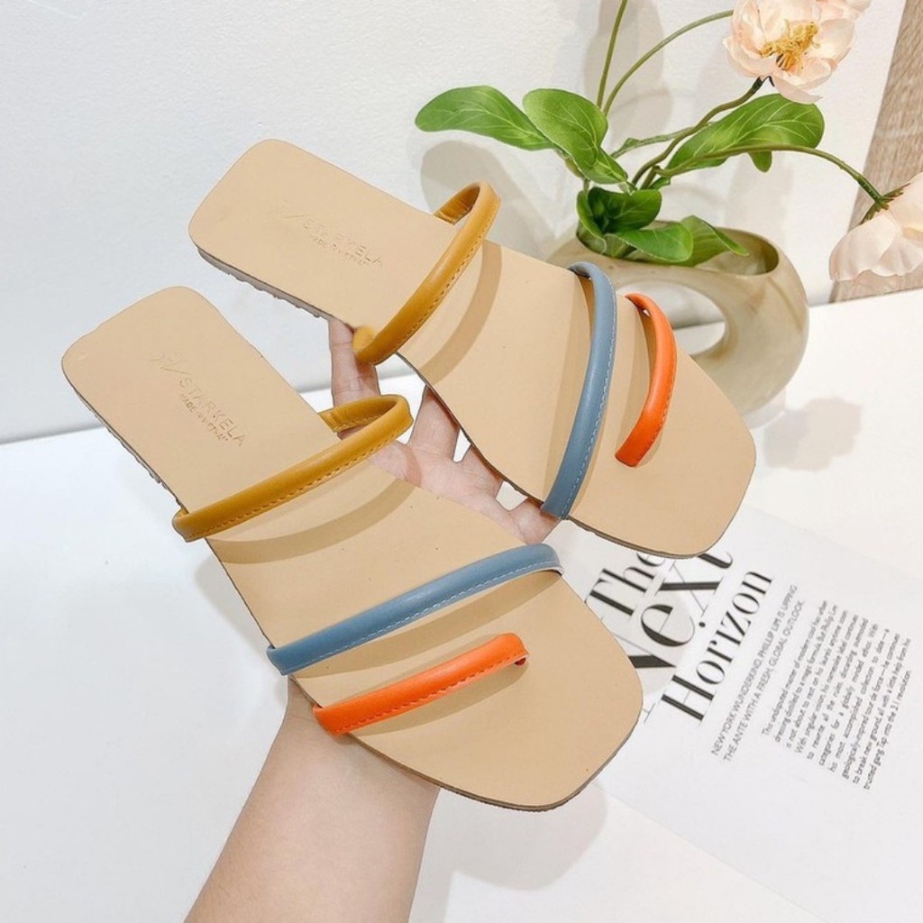 dép nữ lê xỏ ngón 3 quai form mới hottrend 2021