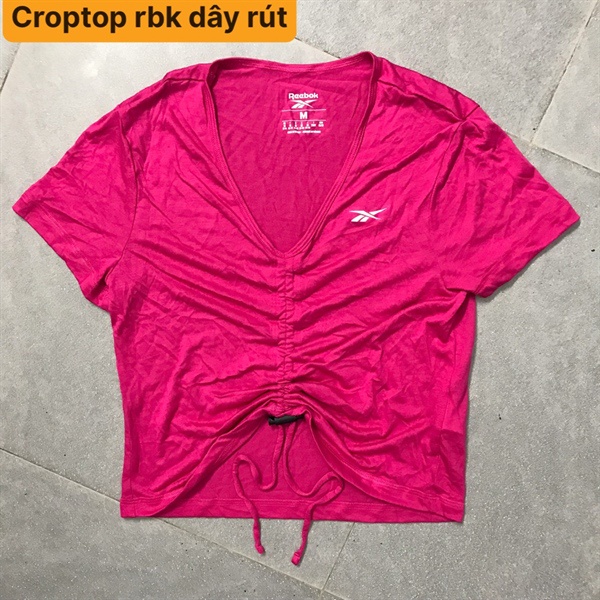Áo Croptop  nữ RBK dây rút