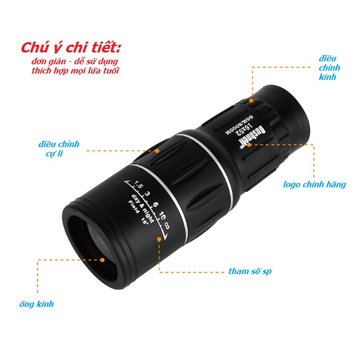 Ống Nhòm Chụp ảnh Điện Thoại, Chọn mua ống nhòm Bushnell 1 mắt, TẶNG PHỤ KIỆN GẮN ỐNG NHÒM VỚI ĐIỆN THOẠI ĐỂ CHỤP ẢNH