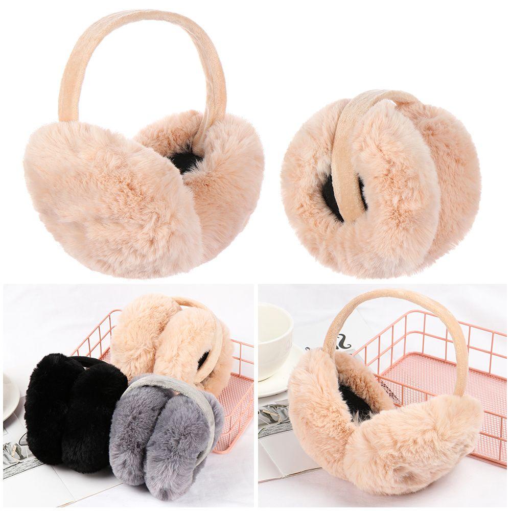 Bông Chụp Tai Chống Trượt Màu Sắc Trơn Thời Trang Thu Đông Cho Nữ