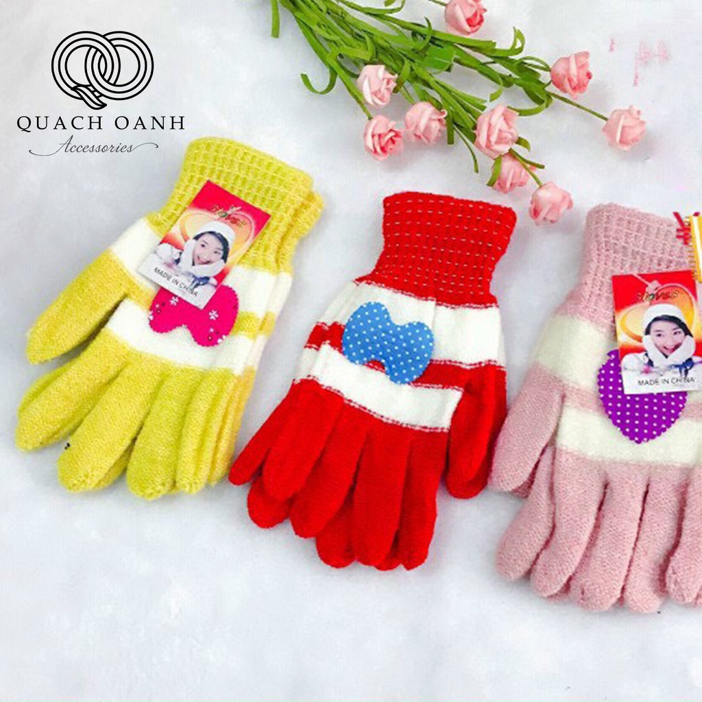 Găng tay len giữ ấm nhiều họa tiết cho nam và nữ - GT45