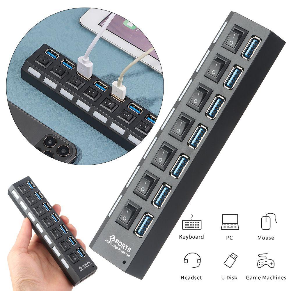 MYRONGVN Bộ Chia 7 Cổng USB 3.0 Tiện Dụng