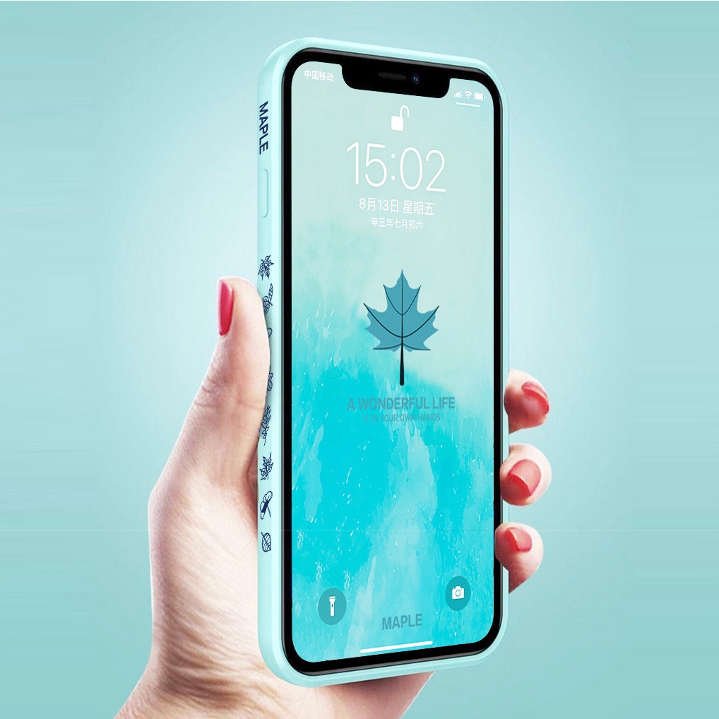 Ốp Điện Thoại Silicon Mềm Hình Lá Phong Cho Realme 8 6 7 PRO 6i 5 5s 5i 7i C20 C21 C21Y C25 C15 C12 C11 C3