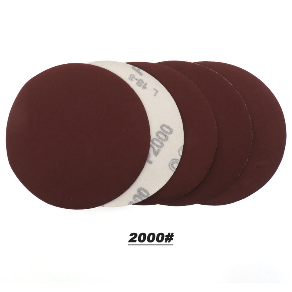 Bộ 5 giấy nhám đĩa 5 inches cao cấp Silicon Carbide chuyên dụng đánh bóng đủ số 60-10000