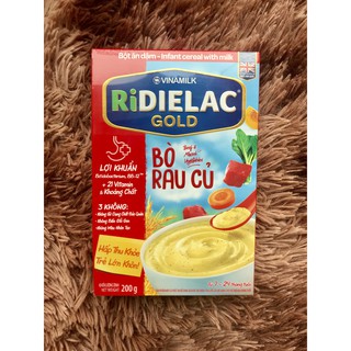 Bột ăn dặm RiDielac Gold vị Bò Rau củ (200g)