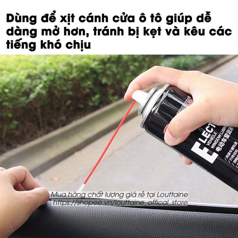 Bình xịt chống rỉ gỉ sét kẹt cánh cửa ổ khóa kim loại chai xịt bôi trơn bảo dưỡng làm trơn cửa dung tích 268 ml