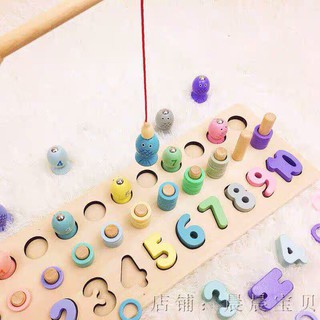 BỘ ĐỒ CHƠI CÂU CÁ GỖ HỌC SỐ THÔNG MINH