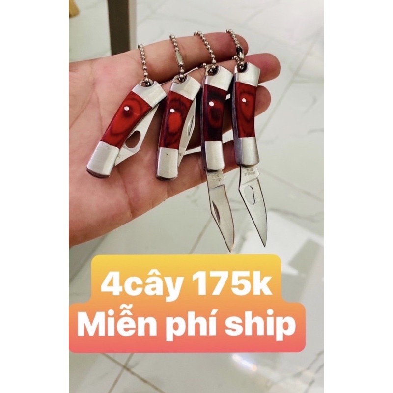 4 cái Móc khoá Mini Chui gỗ Thật 100%