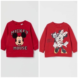 Áo mickey đỏ bé trai, bé gái, hm us săn sale