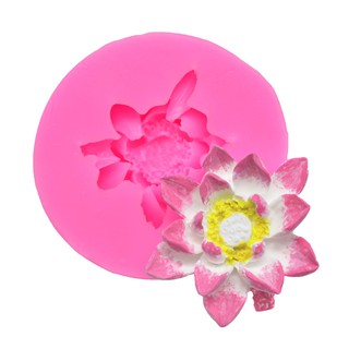 Khuôn Rau Câu Silicon 4D Hoa Sen Nhỏ Mã 1HD0K4