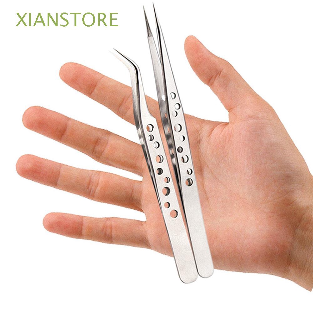 [Hàng mới về] Nhíp thẳng/cong bằng thép không gỉ đa năng tiện dụng làm đẹp