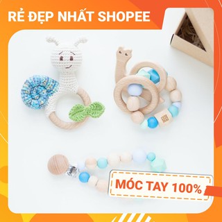 [FREESHIP + HANDMADE] Lục lạc cầm tay ỐC SÊN , móc tay 100% len chất lượng cao, an toàn tuyệt đối cho bé tập cầm nắm