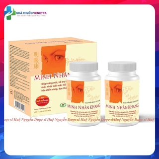 Minh Nhãn Khang 180 viên tặng 30 viên - bổ mắt, hỗ trợ giúp tăng cường thị lực, giảm đục thủy tinh thể thể