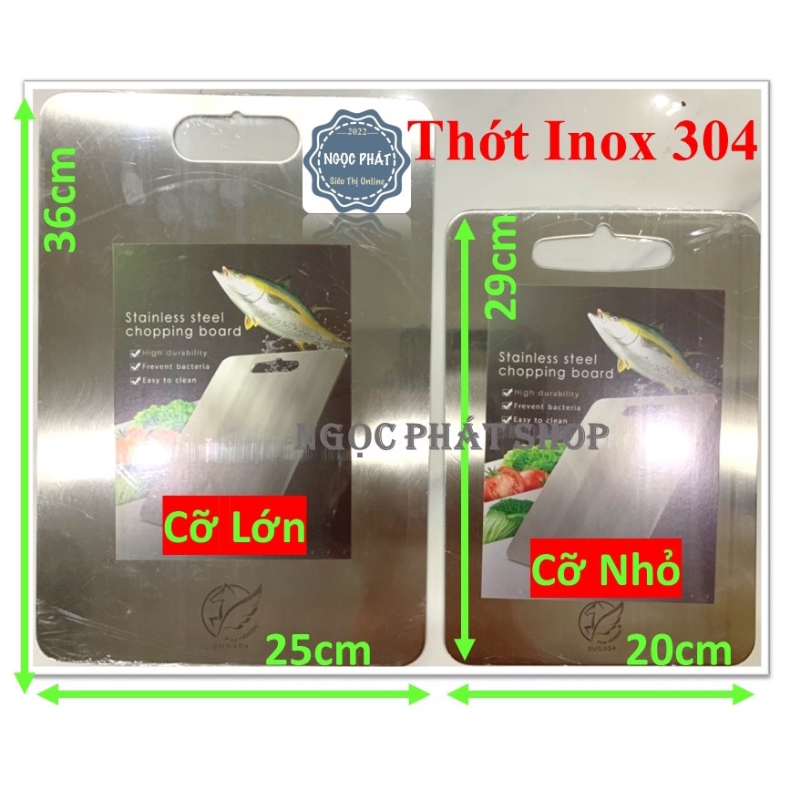 THỚT INOX 304 KHÁNG KHUẨN CAO CẤP FLY HORSE HAI MẶT