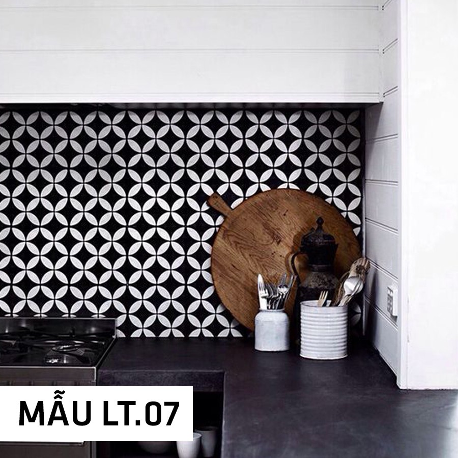 Đề can chịu nhiệt dễ lau chùi dầu mỡ dán bếp tường nhà vệ sinh loại 1 tấm lớn 2m - Hoạ tiết Leaf - 0207