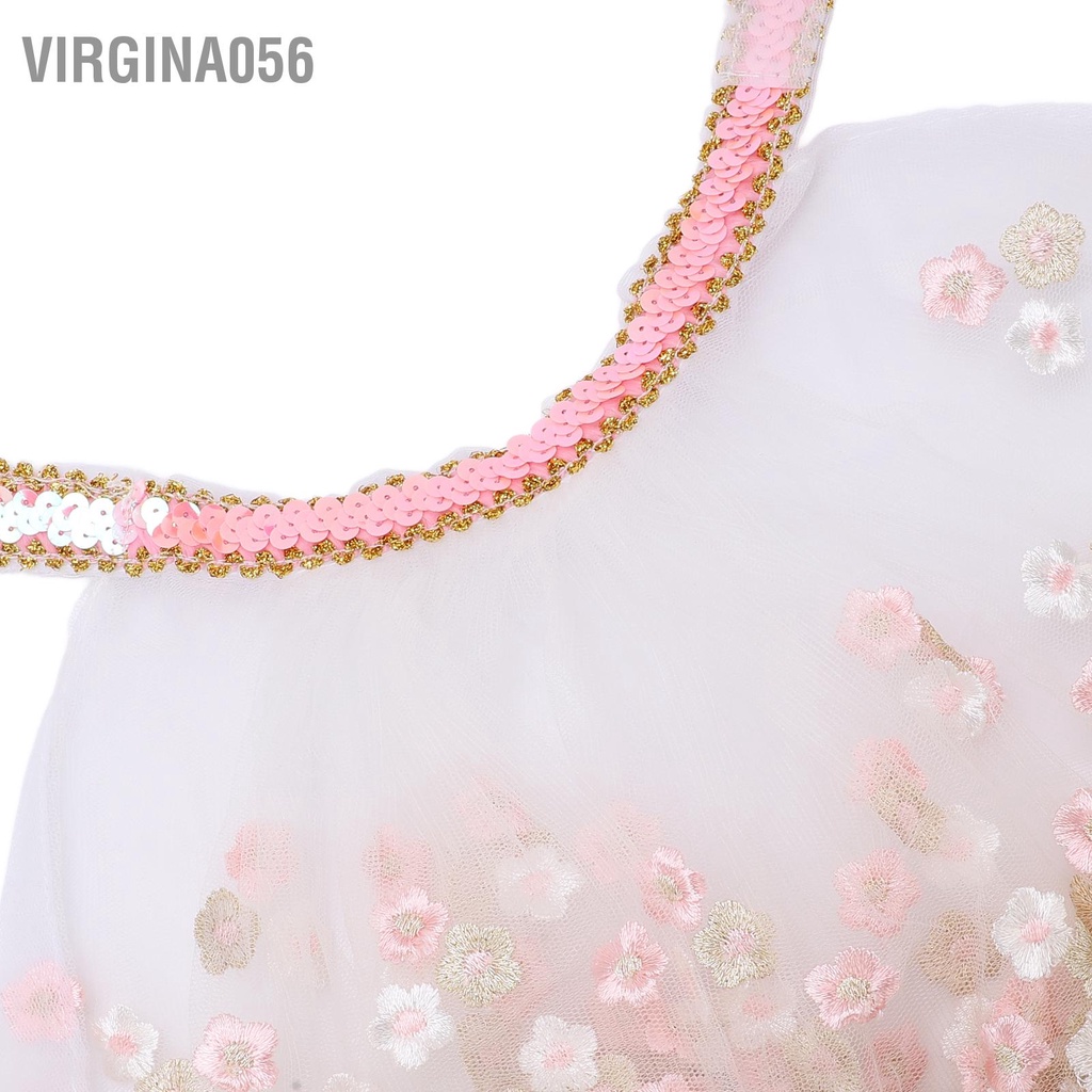 Có thể bán buôn Thú cưng Áo choàng ren Mèo Con chó Váy cưới kỳ nghỉ cho Tiệc Sinh nhật Halloween Virgina056 Hàng giao ngay