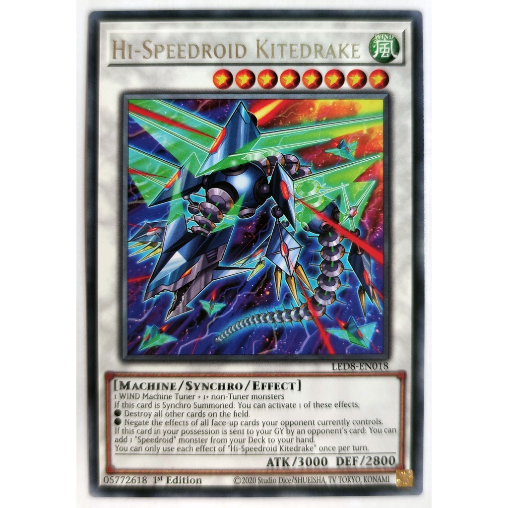 [Thẻ Yugioh] Hi-Speedroid Kitedrake |EN| Rare (ARC-V)