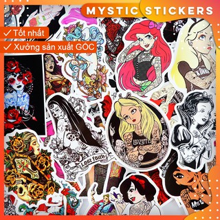 [SWAG GIRL#1] 100 Sticker chống nước dán laptop vali xe mũ bảo hiểm nhà cửa ...