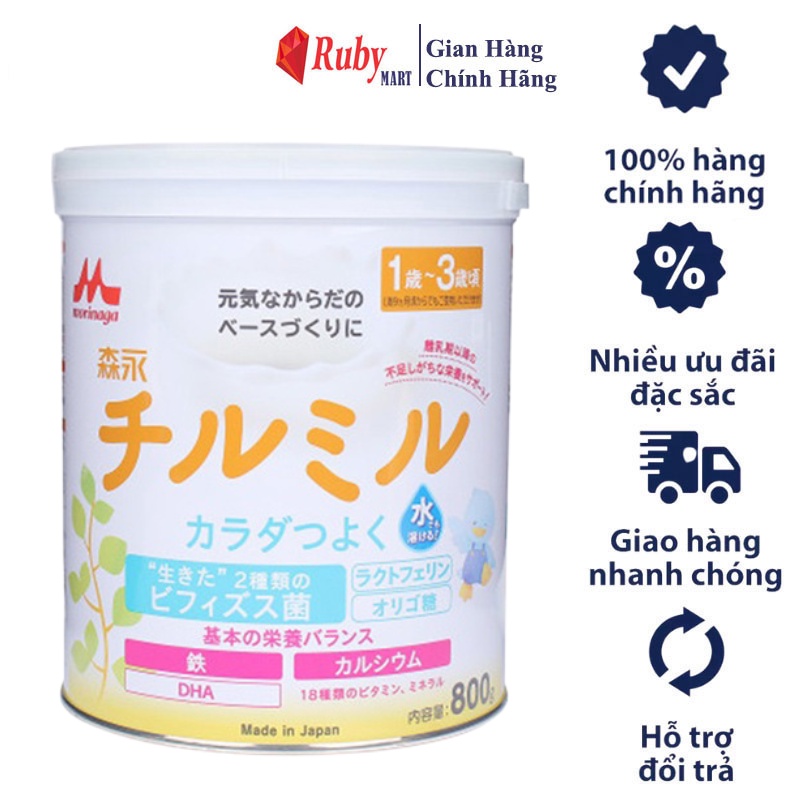 [Date T4/24] Sữa Bột Morinaga Nội Địa Nhật Sô 1 Lon 800g