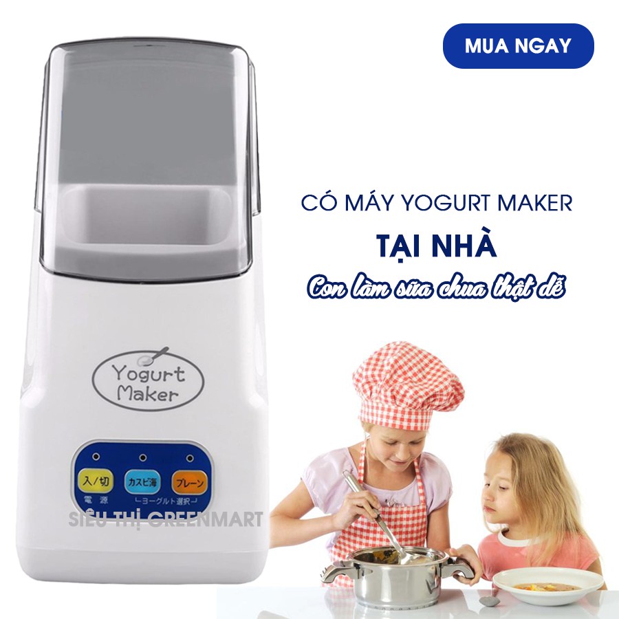 Máy làm sữa chua Nhật Bản Yogurt Maker 3 nút điều chỉnh, máy ủ sữa chua Nhật Bản