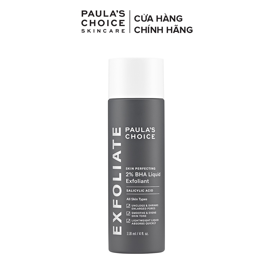 Dung dịch loại bỏ tế bào chết Paula's Choice Skin Perfecting 2% BHA Liquid Exfoliant 118 ml Mã 2010+