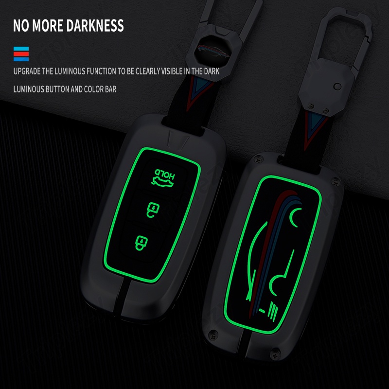 Vỏ Bảo Vệ Chìa Khóa Điều Khiển Từ Xa Bằng Hợp Kim Kẽm Dạ Quang Cho Hyundai IX35 Elantra Sonata 8 9 Kia Sportage K5 K2 Sorento Optima Forte 2015 2016 2013 2014 2012 2011