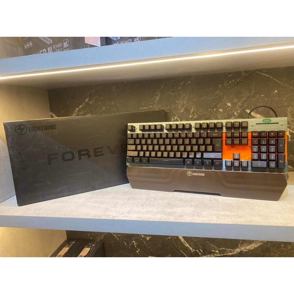Bàn phím giả cơ -Bàn phím có dây Lightning Forever-Bàn phím chơi game giá rẻ