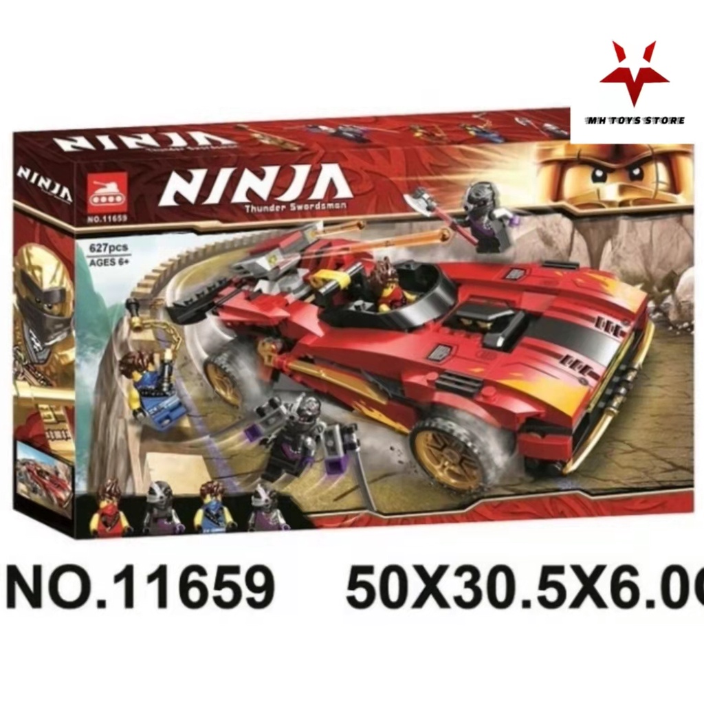 Đồ chơi lego xếp hình lắp ráp ninja 11659 - 627chi tiết - xe hơi chiến đầu của Kai