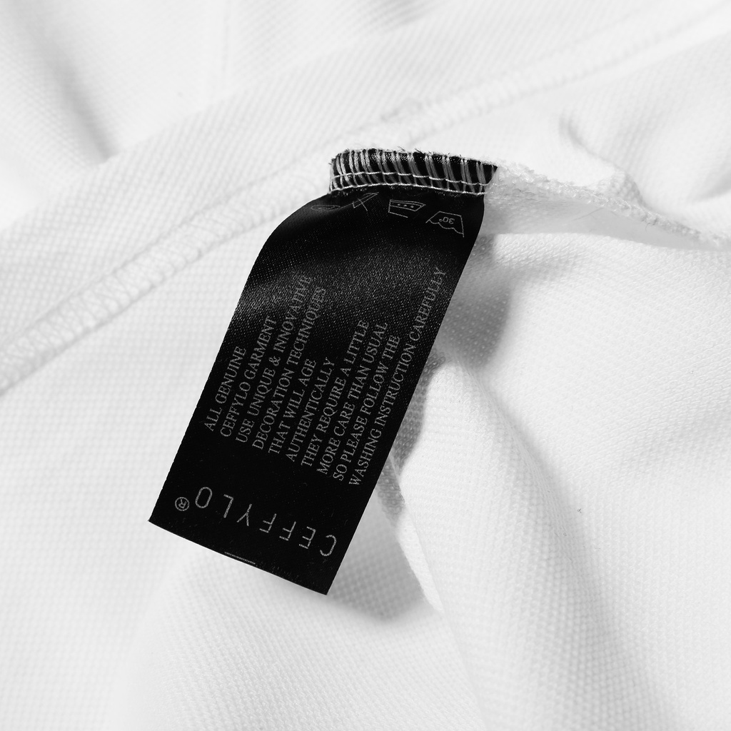 [Mã LTP50 giảm 50000 đơn 150000] Áo Polo Dài Tay Trắng Trơn Basic Vải Cotton Mềm Mịn - CEFFYLO | BigBuy360 - bigbuy360.vn