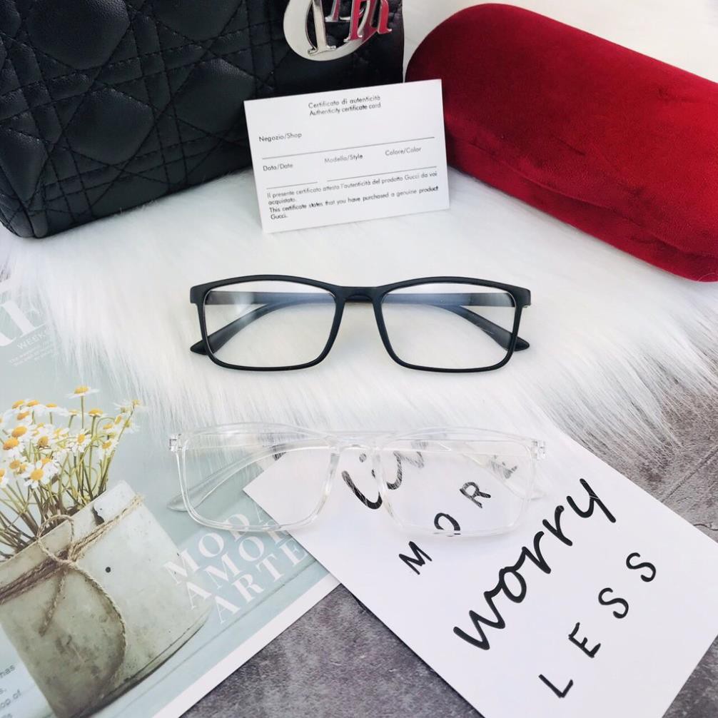 Gọng kính cận vuông dẻo, Mắt kính vuông thời trang siêu xinh - KGD01 | BigBuy360 - bigbuy360.vn