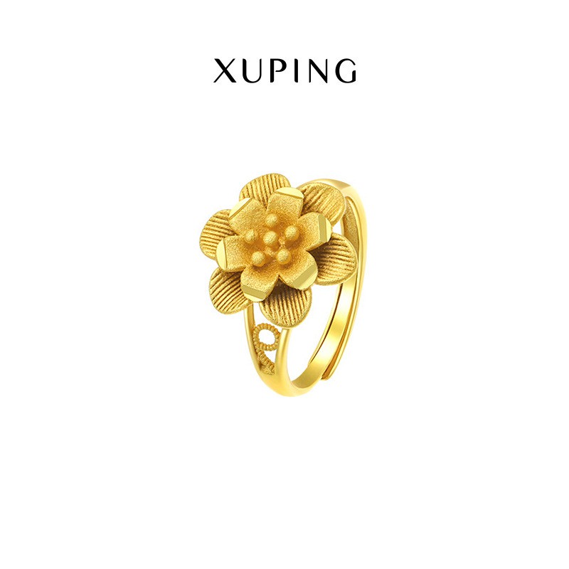 Nhẫn Nữ Mạ Vàng 24K, Thiết Kế My Flower Hình Hoa Cổ Điển, XPN31