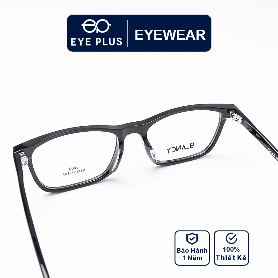 Gọng kính cận nam nữ EYE PLUS dáng vuông to Blancy-8003