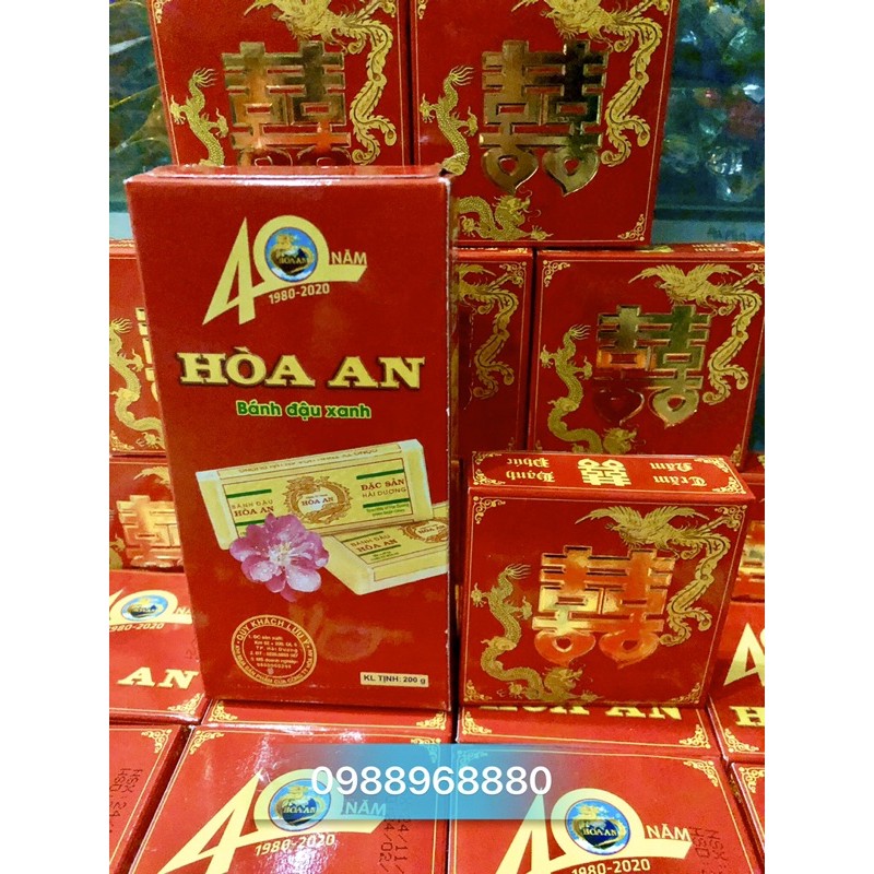 Bánh Đậu Xanh Hoà An - Bánh đậu chữ hỷ