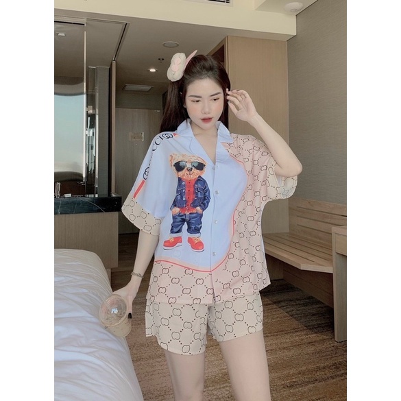 ĐỒ BỘ - PIJAMA MẶC  NHÀ FORM CÁNH DƠI ĐÙI SÓNG CHẤT MANGO MỀM MẠI, MÁT MẺ | BigBuy360 - bigbuy360.vn