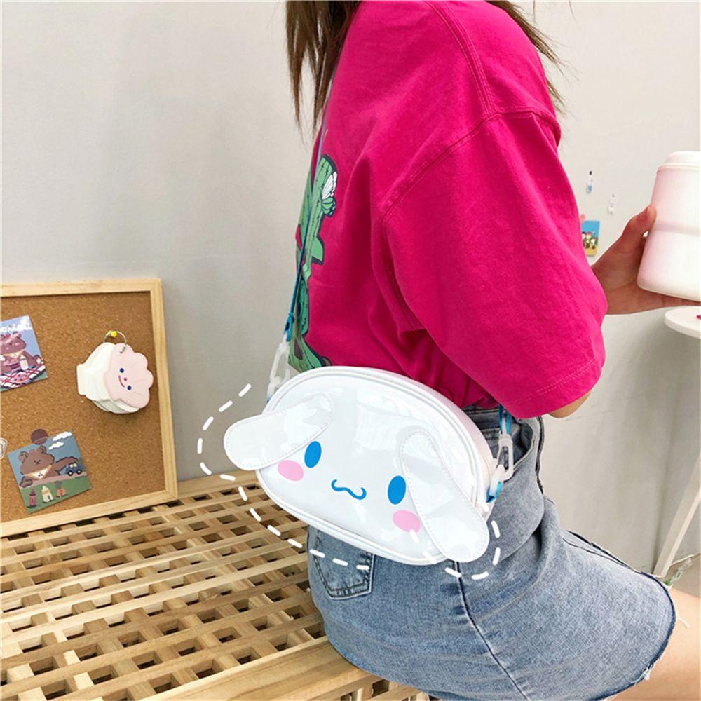 Balo Đeo Vai Bằng PVC Sức Chứa Lớn Họa Tiết Hoạt Hình Chú Chó Cinnamon / Melody Dễ Thương Cho Nữ