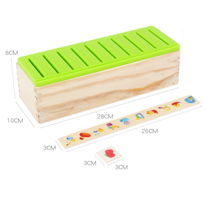 Hộp gỗ thả hình phân loại theo nhiều chủ đề