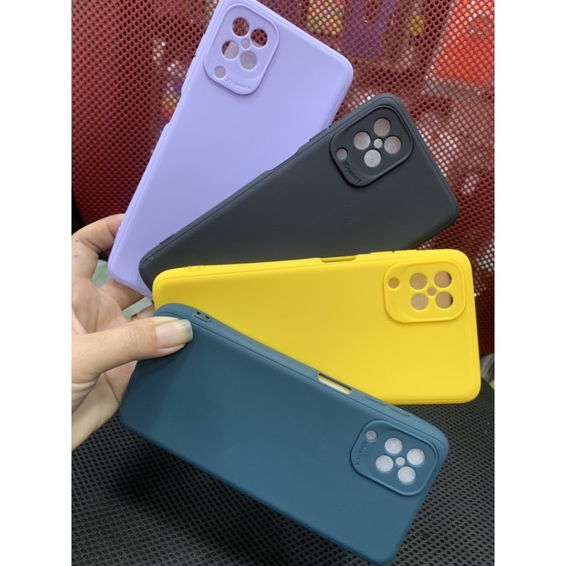 Ốp Samsung A12 dẻo màu bảo vệ camera