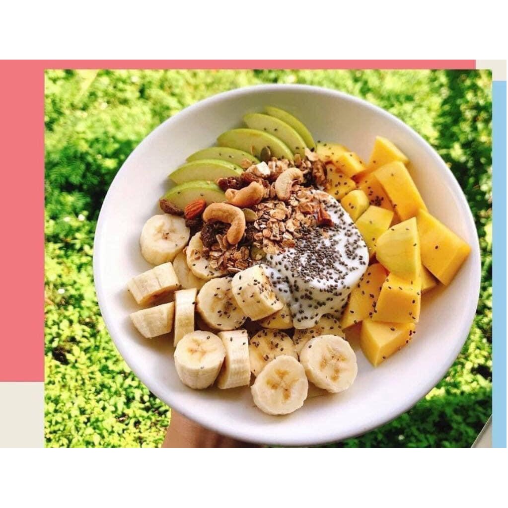 Ngũ cốc ăn kiêng mix hạt, hoa quả MIXED NUTS và MIXED FRUIT OATMEAL hộp 1080g | BigBuy360 - bigbuy360.vn