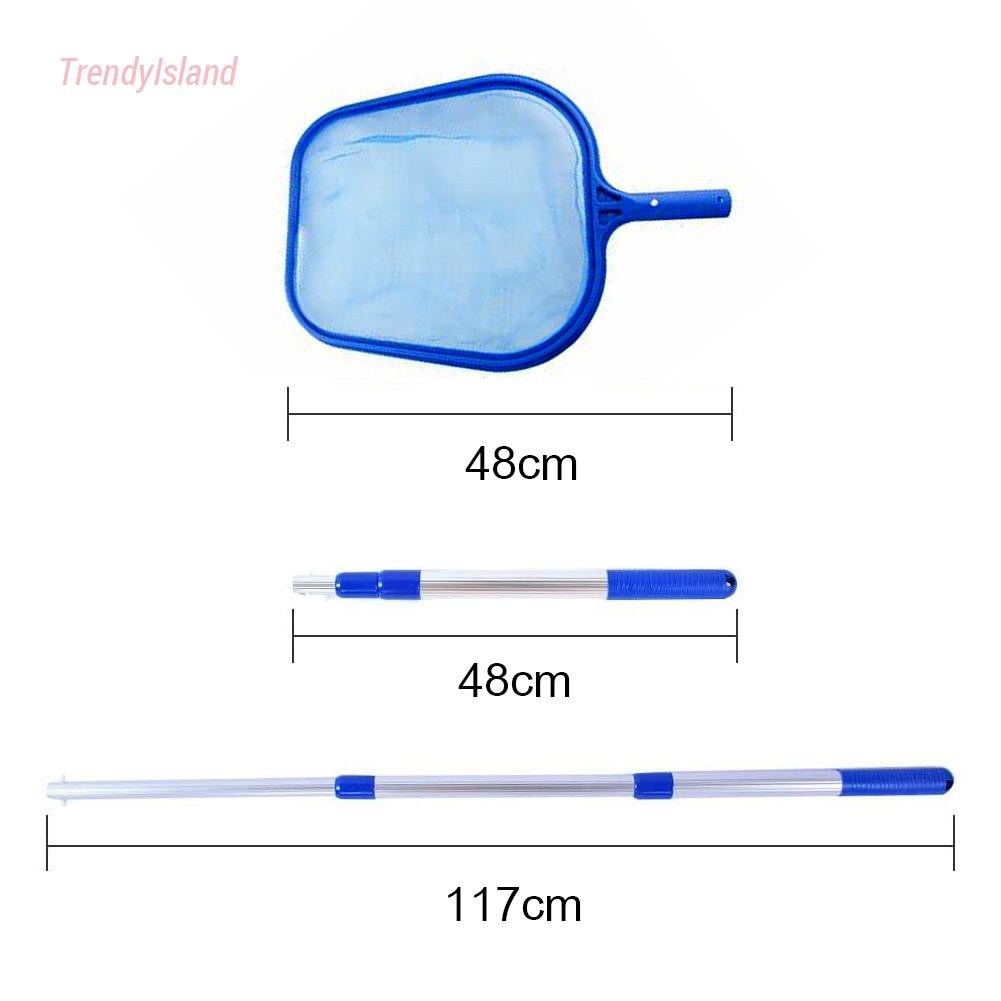 SPA Ponds Leaf Catcher Mesh Bags Swimming Pool Skimmer Net with Telescopic Pole Cleaning Tools