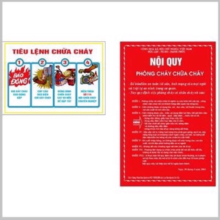 Bình bột 4kg+ Tiêu lệnh+ Nội quy
