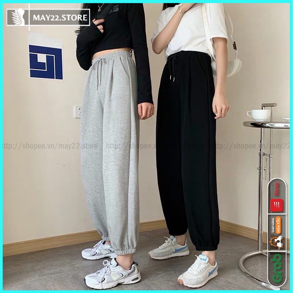 Quần jogger nữ cực chất form rộng vải da cá thoáng mát dáng trẻ trung năng động - May22