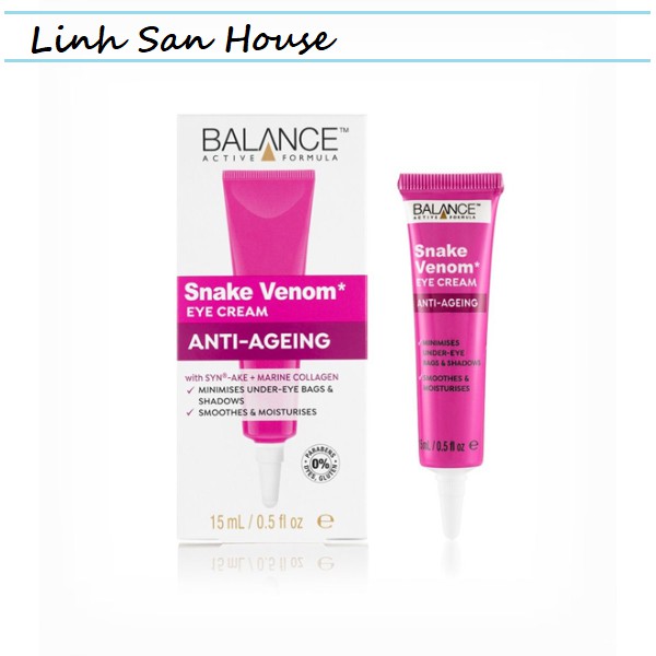Kem Mắt Balance Nọc Rắn, Máu Rồng, Gold Collagen 15ml