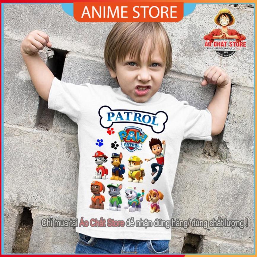 (SALE) Áo Paw Patrol trẻ em full nhân vật siêu đẹp | Áo đội chó cứu hộ bé trai | bé gái đẹp PA19 | Anime store SALE