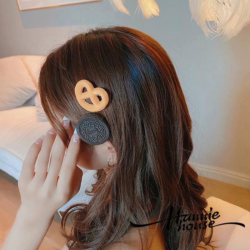 Kẹp tóc hình bánh Oreo sáng tạo dễ thương