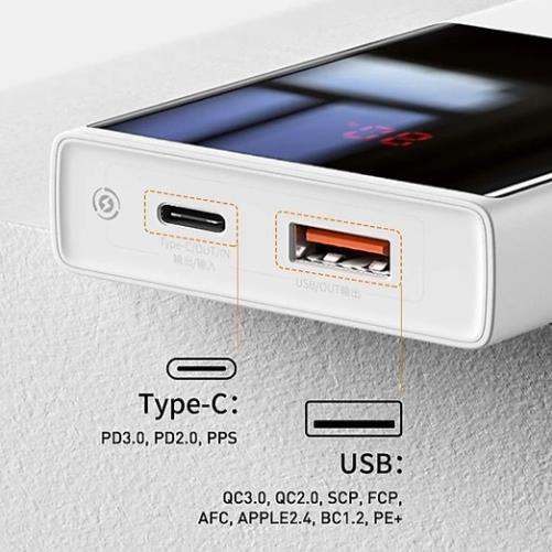 Pin Sạc Dự Phòng - Sạc Nhanh Baseus Super Mini Digital Display Power Bank