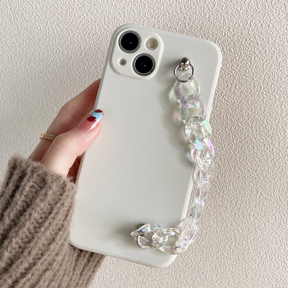 Ốp Điện Thoại Dẻo Trong Có Dây Đeo Tay Bảo Vệ Camera Cho IPhone 7 8 6 S Plus X Xs Max 7+ 8+ 6+ 6s+