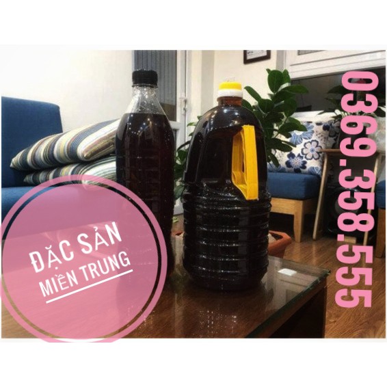 1 Lít Nước Mắm Cá cơm Truyền thống Làng Nghề Quỳnh Dị Nghệ An loại Đặc biệt , thơm ngon ngọt hậu nguyên chất.