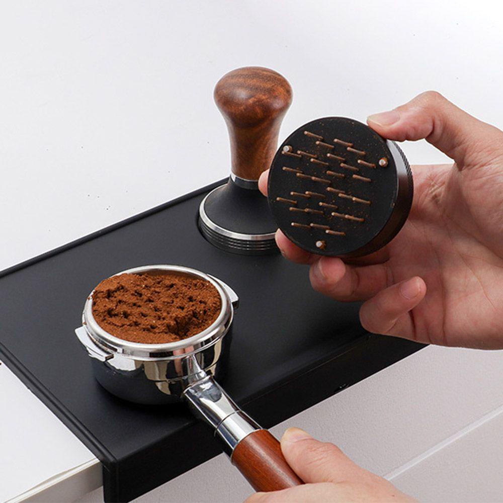LONTIME Dụng Cụ Phân Phối Espresso Bằng Thép Không Gỉ Với Tay Cầm Và Kim Đứng 51mm