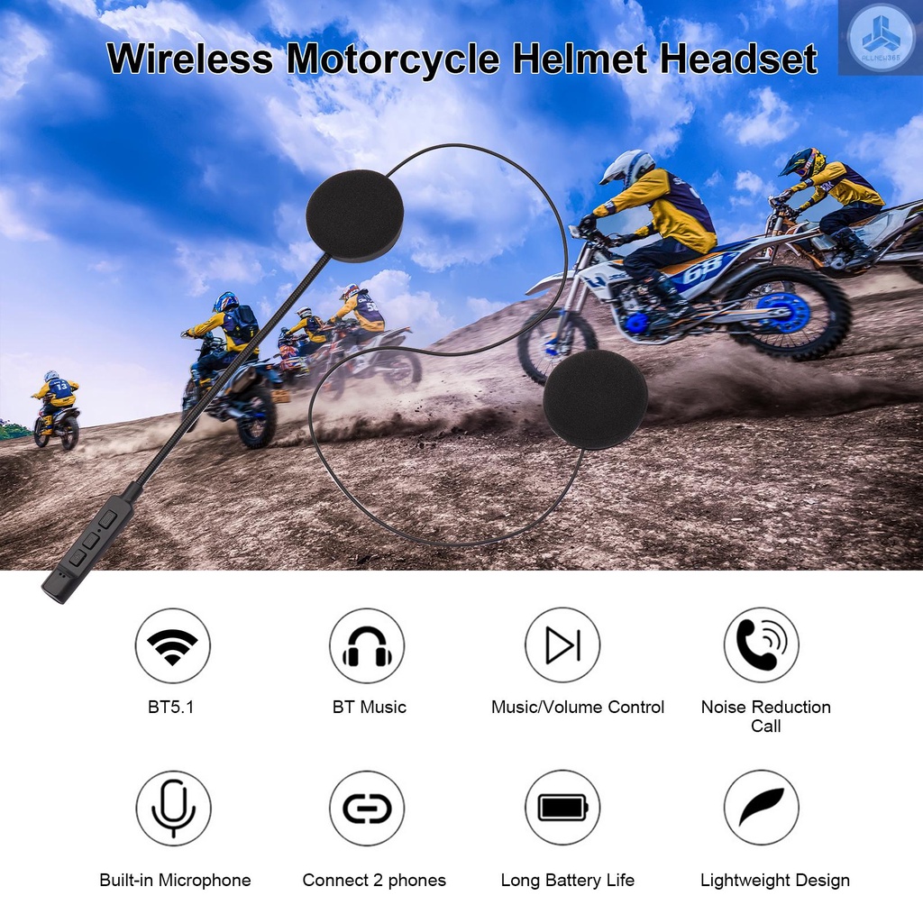 Tai Nghe Bluetooth 9.29 Kèm Mic HD Chuyên Dụng Cho Mũ Bảo Hiểm