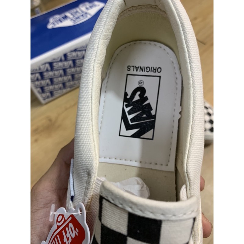 [Mã FAGREEN245 giảm tới 30K đơn 99K] [1:1 -Box Xanh] Giày Thể Thao Lười Slip On Caro Đen Trắng Nam Nữ | BigBuy360 - bigbuy360.vn
